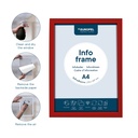 Infokader Zelfklevend set 2 stuks A4 rood
