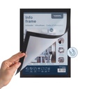 Infokader Zelfklevend set 2 stuks A5 zwart