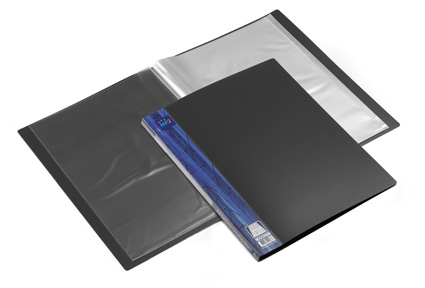 Showalbum A3 -"Flex"- 20 tassen - zwart