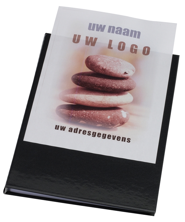 [RI99429] Showalbum "frontview" - A4 - 20 tassen - transparant insteekvak - zwart - 3 stuks