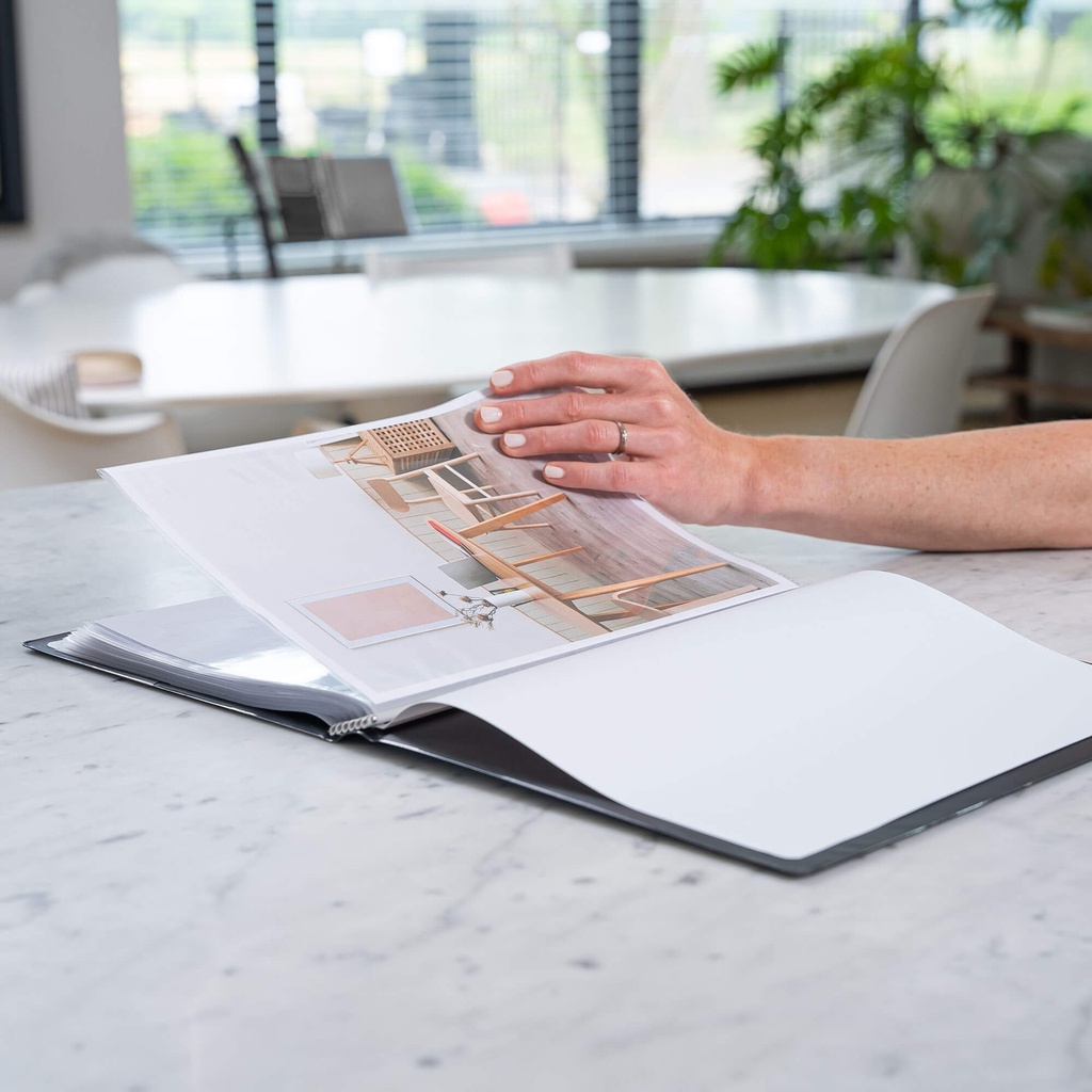 [Q541181-10] Showalbum A4 -"original"- 60 tassen - zwart