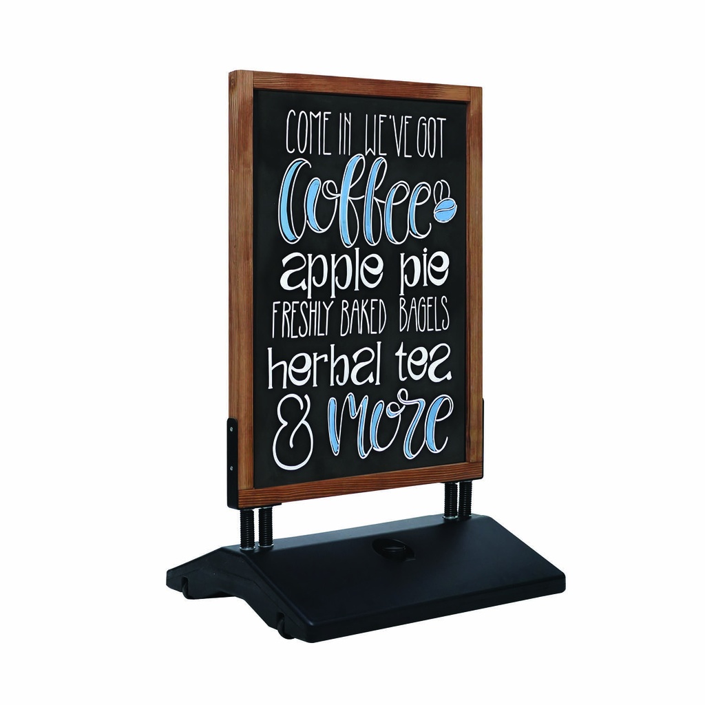 Stoepbord krijt "swing 70 x 100cm met watervoet"