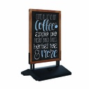 Stoepbord krijt "swing 70 x 100cm met watervoet"