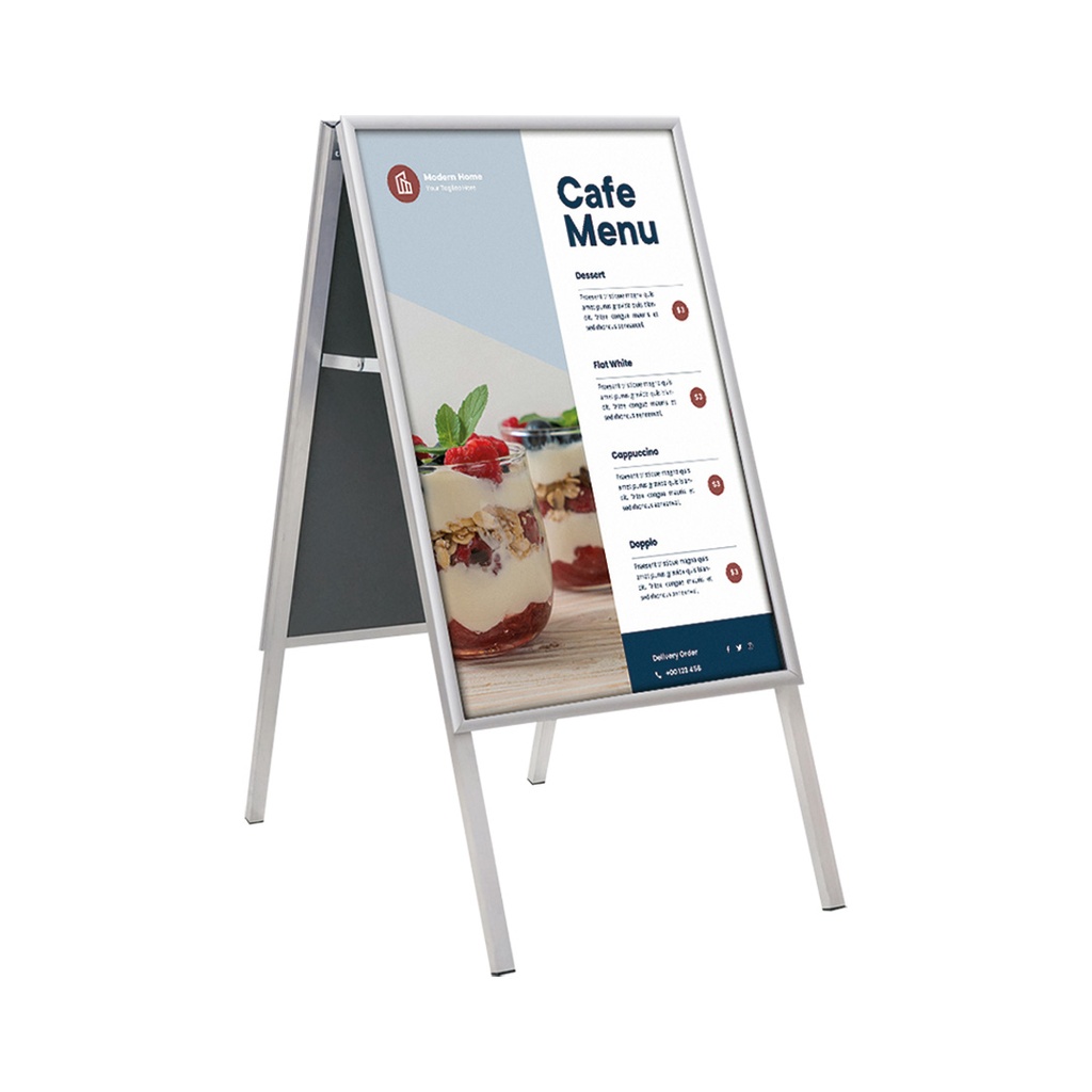 [355113] Stoepbord "classic click 70 x 100 cm" - lijst 25 mm - spatwater bestendig