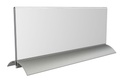 Tafelnaambordje 10,5 x 29,7 cm met T-standaard van aluminium