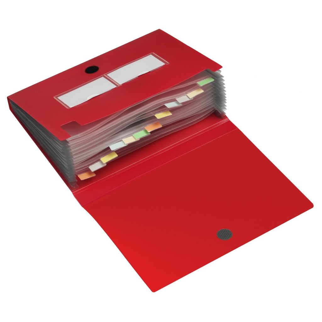 Documentenmap "12 tabs" - A4 - rood