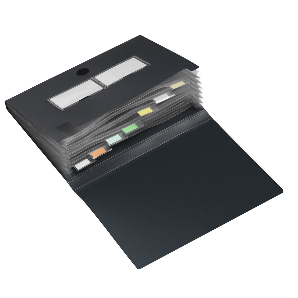 Documentenmap A4 "7 tabs" - zwart
