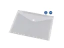 Ringband "enveloptas transparant wit"- 24x31 cm - 11-gaats