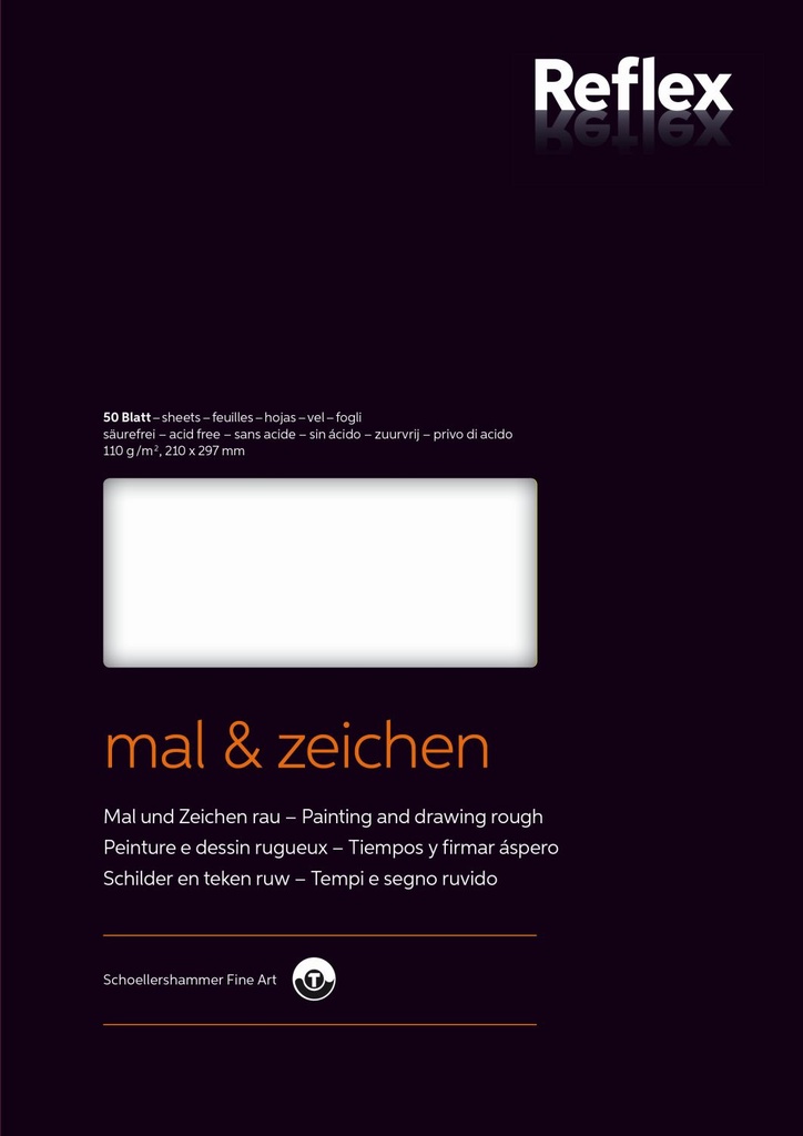Schilder / tekenpapier schoellershammer -nr.4 - A4 mat - 110 g/m2 - blok à 50 vel 