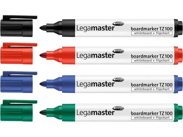 Whiteboard marker "legamaster 1,5-3mm" - set à 4 kleuren