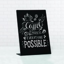 Krijtbord A4 "presentation met L-standaard"