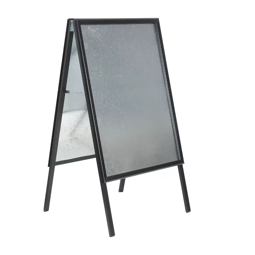 Stoepbord A1 "economy zwart" - kliklijst - frame 32 mm