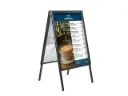 Stoepbord "economy click  59,4 x 84 cm" - lijst 32 mm - zwart