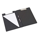 Klemmap rillstab- A4 - zwart lederlook - 3 stuks