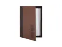 Menumap "Trendy"- A5 - 2 tassen - bruin lederlook - per 10 stuks