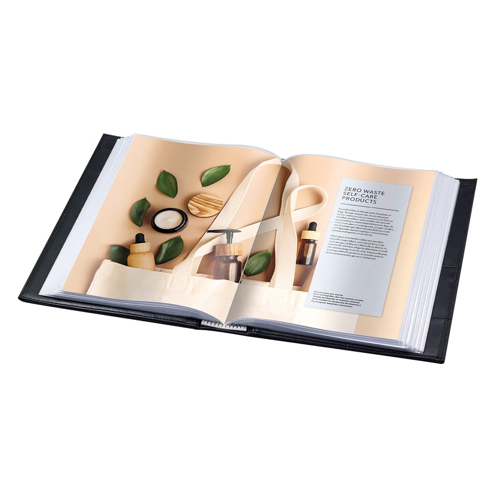 Showalbum A4 -"ambassador"- 20 tassen - zwart