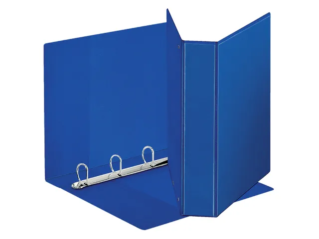 Ringband A4 "deluxe" - blauw - 4 rings - 30mm  D.mechaniek