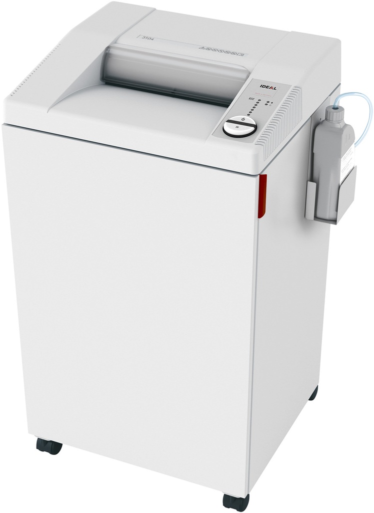 Papiervernietiger Ideal "type 3104cc" - versnipperd tot 2x15 mm - automatische oliesmering