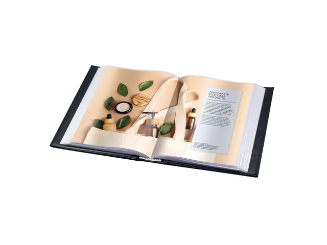 [Q541501-10] Showalbum A4 -"ambassador"- 10 tassen - zwart