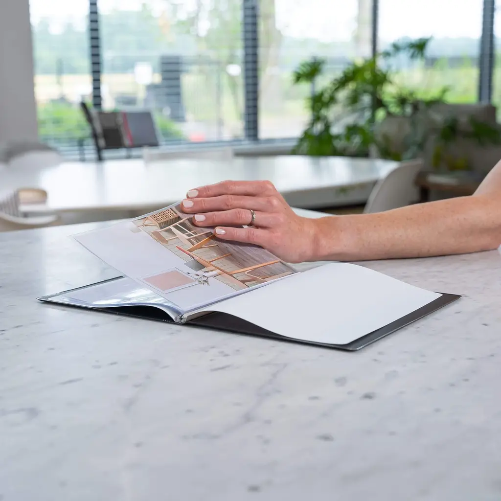 [SP-434021] Showalbum A5 -"original"- 20 tassen - zwart