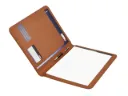 Schrijfmap A4 -"desq"- bruin - met notitieblok