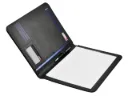 Schrijfmap A4 -"desq"- zwart - met notitieblok