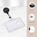 Pashouder "met strip en afroller" - 54x85 mm - 10 stuks