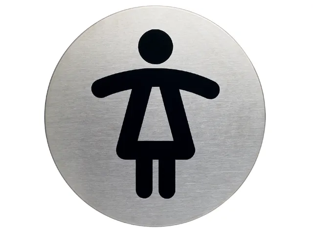 Infobord pictogram "wc dames" - 83mm
