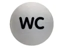 Infobord pictogram "wc" - 83mm