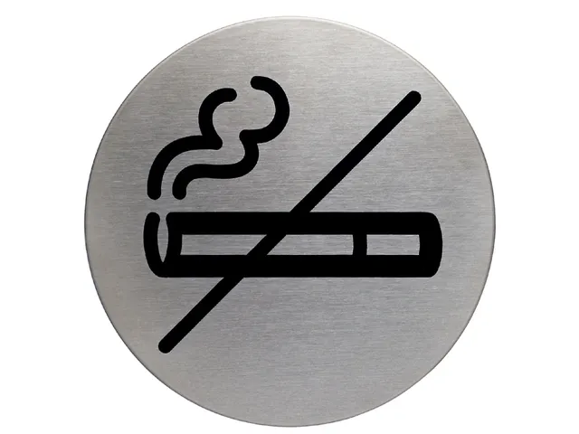 Infobord pictogram "niet roken" - 83mm