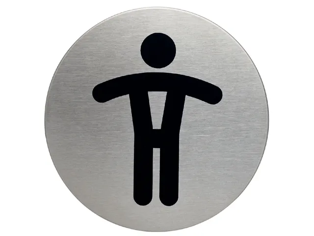 [Q921353] Infobord pictogram "wc heren" - 83mm