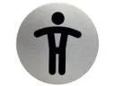 Infobord pictogram "wc heren" - 83mm