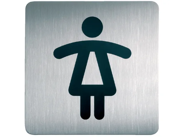 Infobord pictogram "wc dames" - 15x15cm