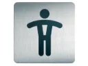 Infobord pictogram "wc heren" - 15x15cm