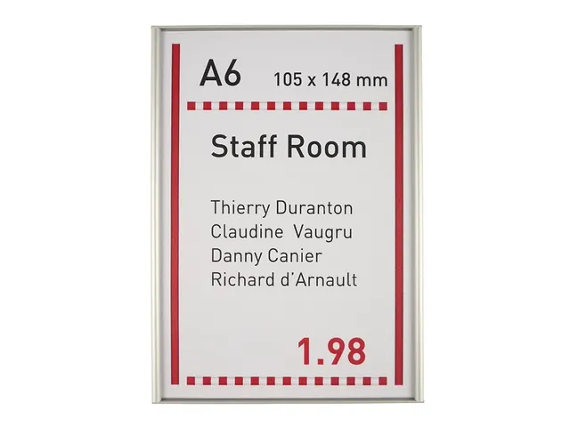 Deurbordje A6 -"premium line"- vlak