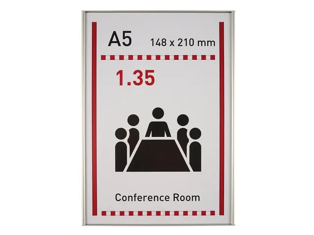 [M-BMSIA5ST] Deurbordje A5 -"premium line"- vlak