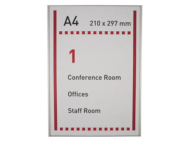 [M-BMSIA4ST] Deurbordje A4 -"premium line"- vlak