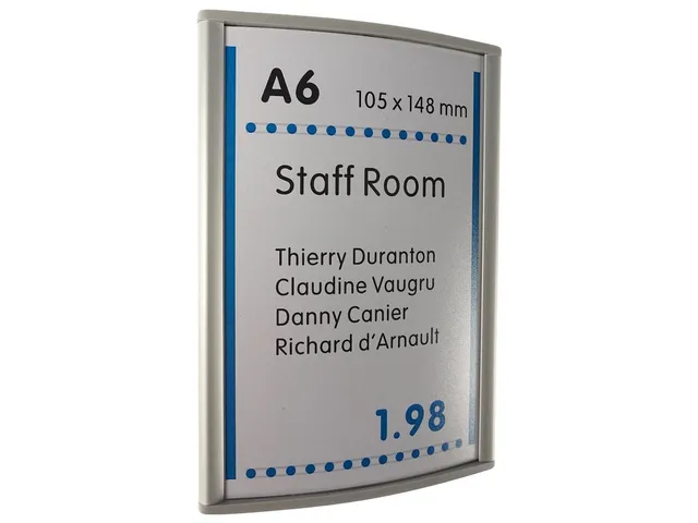 [M-BMCOA6ST] Deurbordje A6 -"premium line"- gebogen