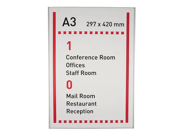 [M-BMCOA3ST] Deurbordje A3 -"premium line"- gebogen