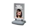 Stoepbord "city click 59,4 x 84 cm met watervoet" - zilver