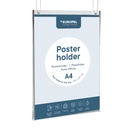 Posterhouder A4 "staand model" - met ophang ogen