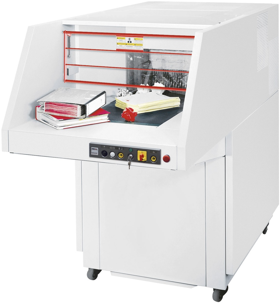 [I50099331] Papiervernietiger Ideal "type 5009-3cc" - versnipperd tot 6x50mm - automatische oliesmering  