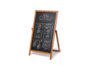 Stoepbord "type twist 55 x 105 cm" - strandhout naturel