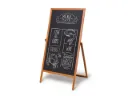 Stoepbord "type twist 68 x 140 cm" - strandhout naturel