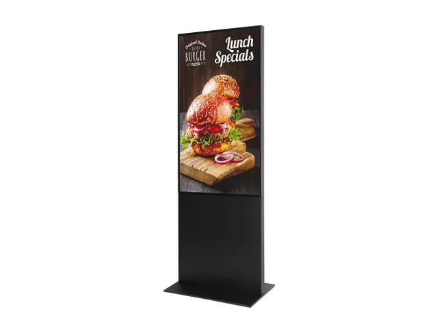 Stoepbord "digitale totem met 55" samsung scherm - zwart