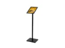 Menustandaard "design standaard 21 x 29,7 cm" - rechte hoeken - zwart