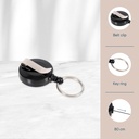 Afrolmechanisme - "met sleutelring" -  zwart - per 50 stuks