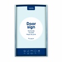 Deurbordje "durodoor" - 15x30cm - zilver - per 2 stuks