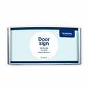 Deurbordje "durodoor" - 21x8cm - zilver - per 3 stuks