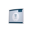 Deurbordje "durodoor" - 15x12cm - zilver - per 2 stuks